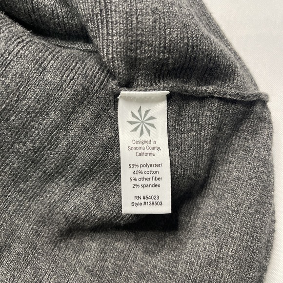 ATHLETA Ananda Grey Sz Small Stretch Sweater Dress Sleeveless - Picture 4 of 4